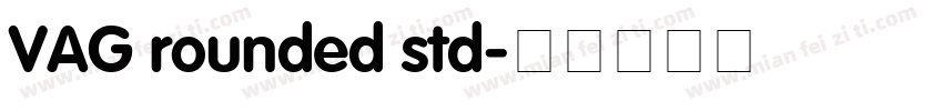 VAG rounded std字体转换